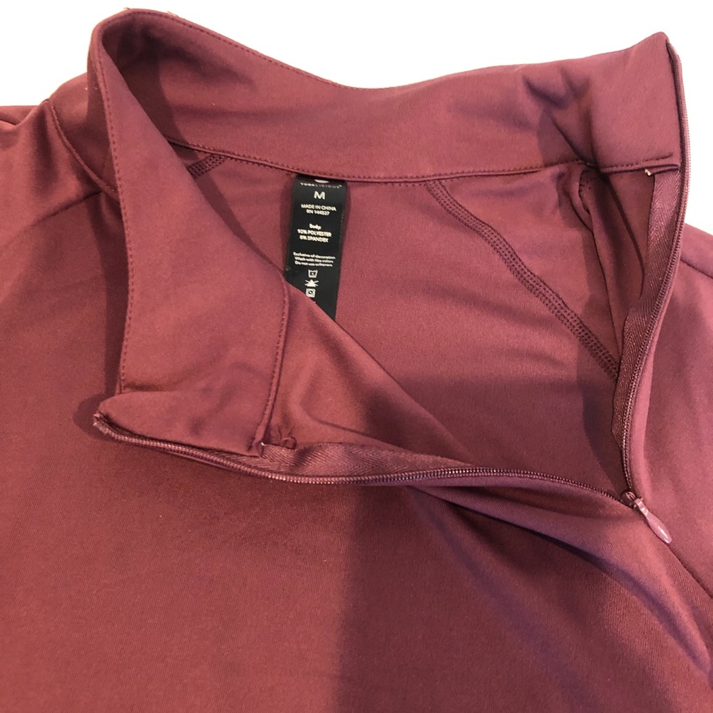 Yogalicious Long Sleeve 1/4 side neck Zipper Shirt - Picture 3 of 10